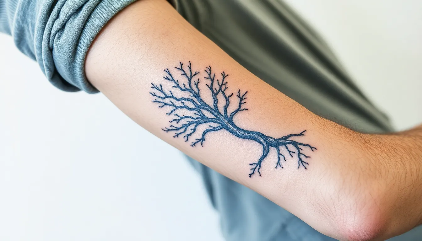 50 Powerful Tree Tattoo Ideas for Men: Symbols of Strength & Growth 17