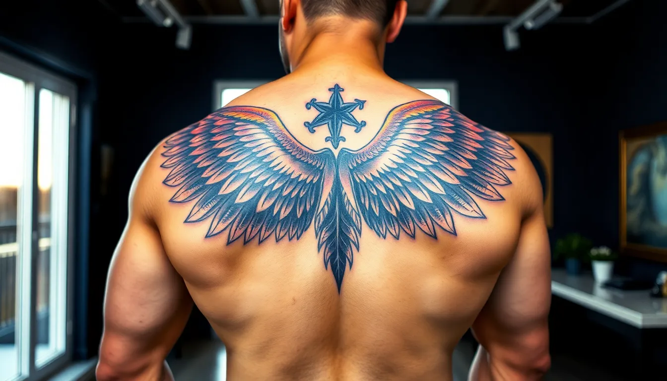 50+ Epic Wings Tattoo Ideas for Men's Backs (Complete Guide 2025) 18 50+ Epic Wings Tattoo Ideas for Men's Backs (Complete Guide 2025) 17