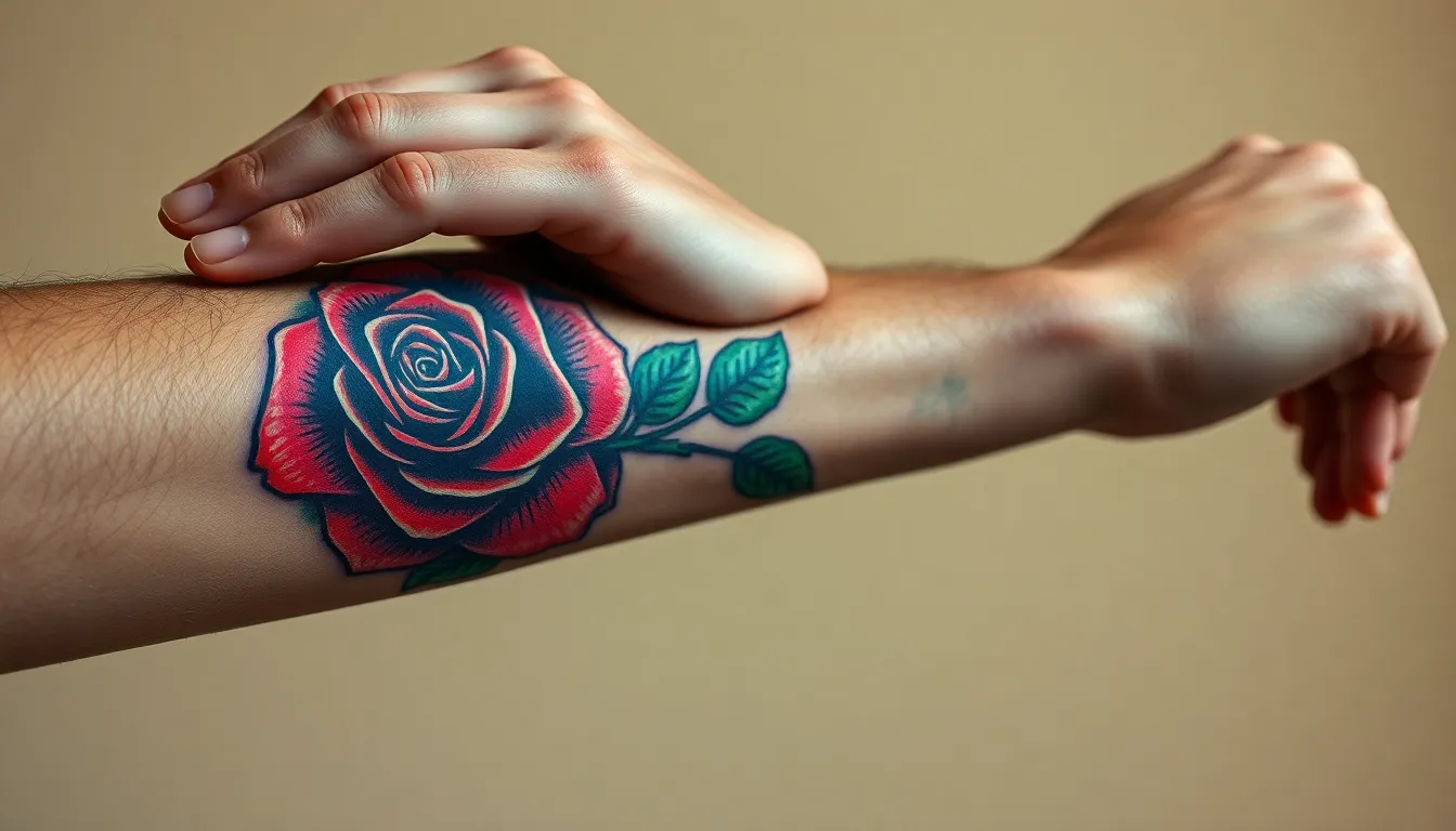 50+ Stunning Forearm Rose Tattoo Ideas for Men (2025 Guide) 20 50+ Stunning Forearm Rose Tattoo Ideas for Men (2025 Guide) 19