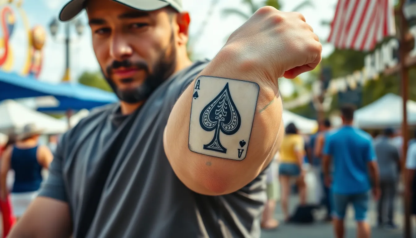 50 Best Ace Card Tattoo Ideas for Men: Designs, Placement & Meaning Guide 2 50 Best Ace Card Tattoo Ideas for Men: Designs, Placement & Meaning Guide 1