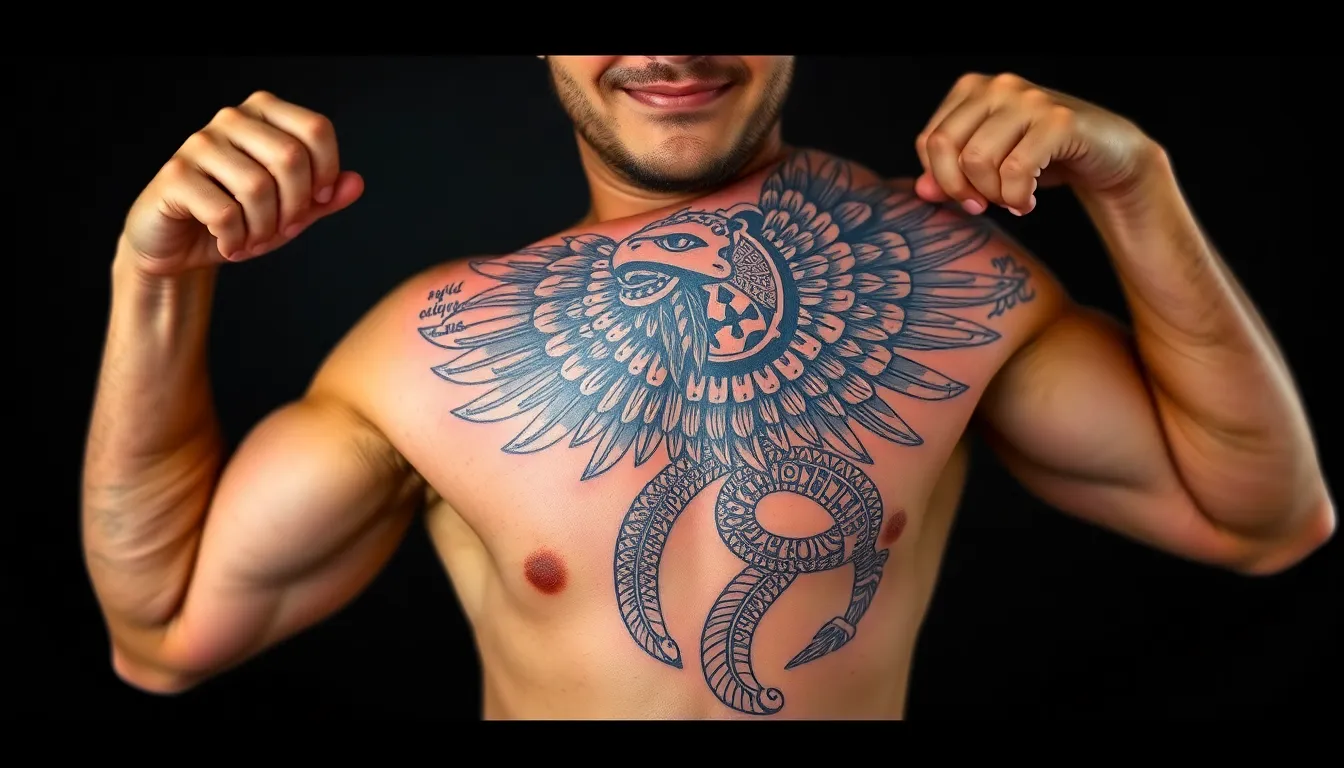 50+ Powerful Aztec Tattoo Designs for Men: Warriors, Gods & Sacred Symbols 2 50+ Powerful Aztec Tattoo Designs for Men: Warriors, Gods & Sacred Symbols 1