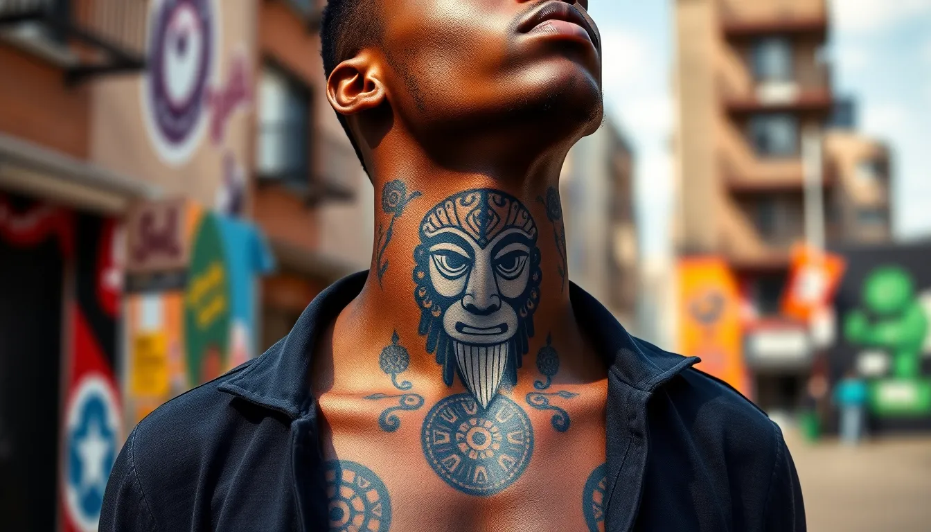 50+ Bold Black Men Neck Tattoo Ideas That Command Respect in 2025 2 50+ Bold Black Men Neck Tattoo Ideas That Command Respect in 2025 1