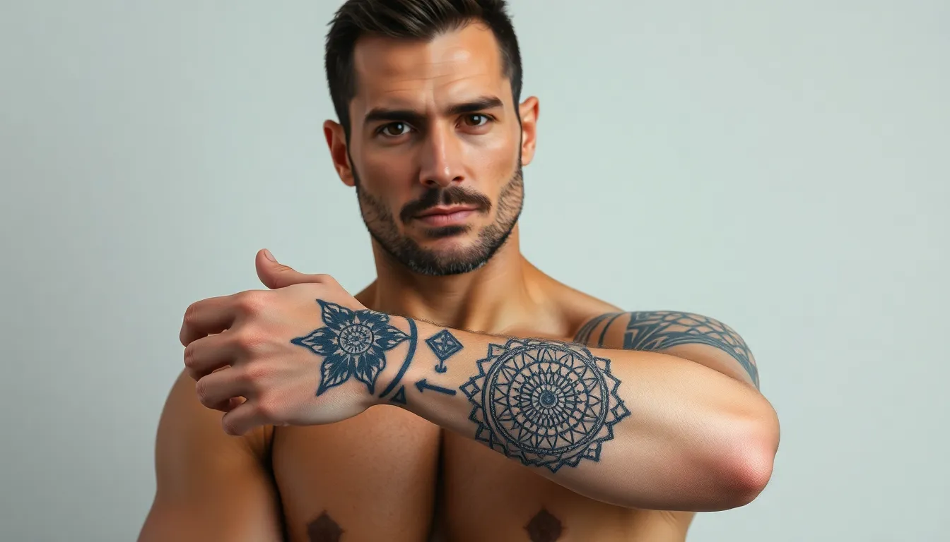 50+ Best Forearm Tattoo Stencils for Men: Traditional to Modern Designs 2 50+ Best Forearm Tattoo Stencils for Men: Traditional to Modern Designs 1