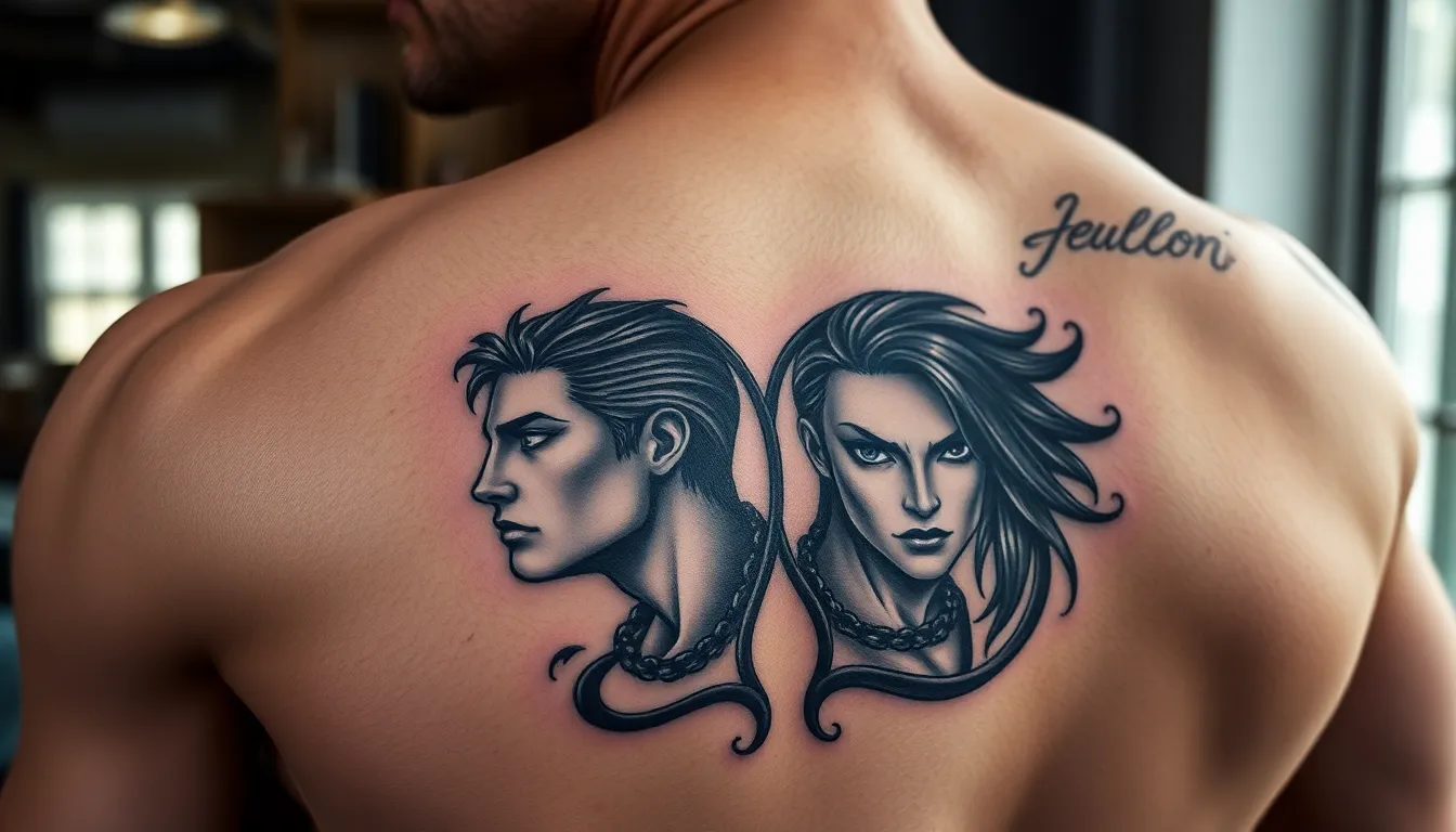 25 Bold Gemini Tattoo Ideas for Men: Zodiac Designs That Embrace Your Dual Nature 2 25 Bold Gemini Tattoo Ideas for Men: Zodiac Designs That Embrace Your Dual Nature 1