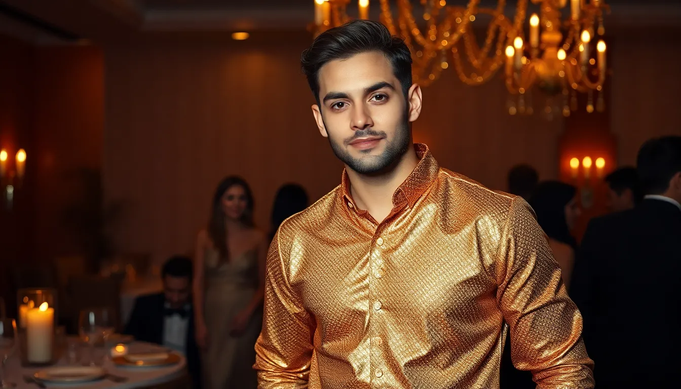 Men's Glitter & Glamour Party Outfits: Bold Style Ideas That Turn Heads 2 Men's Glitter & Glamour Party Outfits: Bold Style Ideas That Turn Heads 1