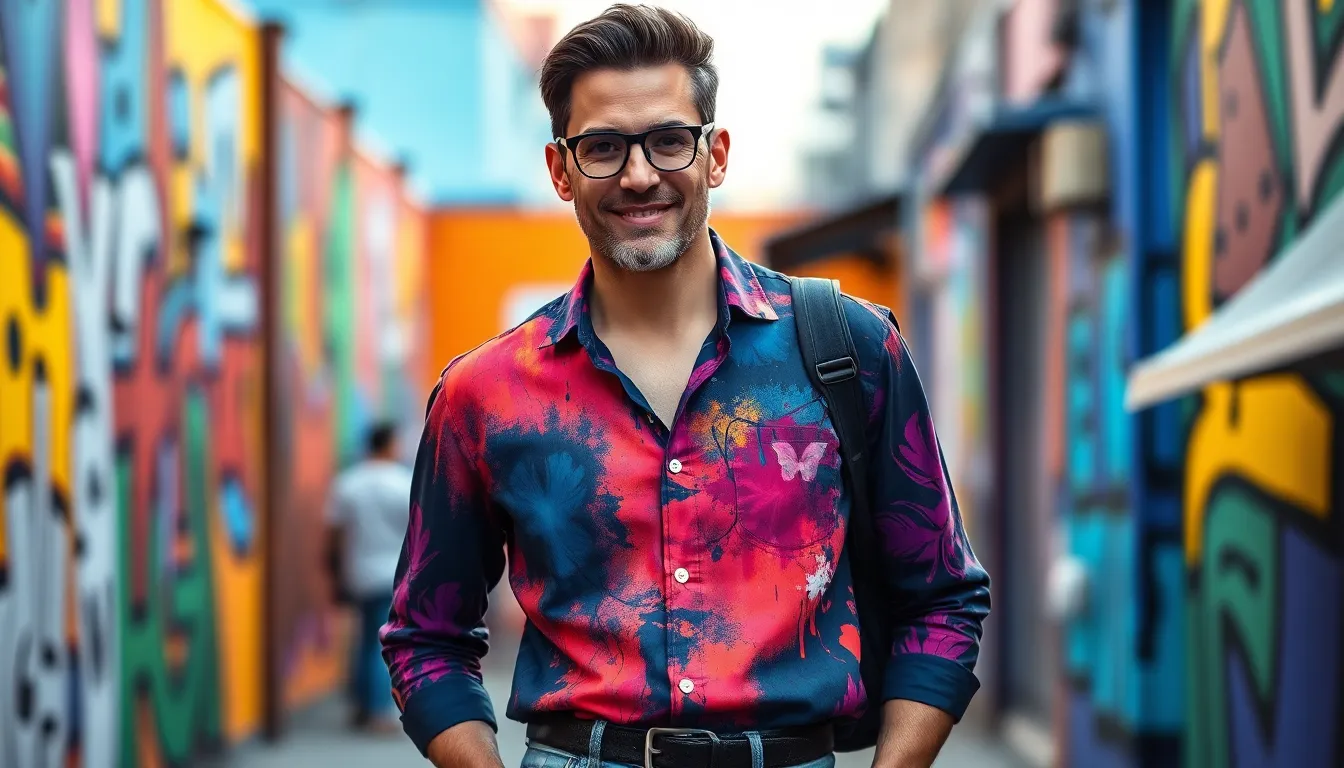 Hand Painted Shirts for Men: Unique Wearable Art That Transforms Your Style 2 Hand Painted Shirts for Men: Unique Wearable Art That Transforms Your Style 1