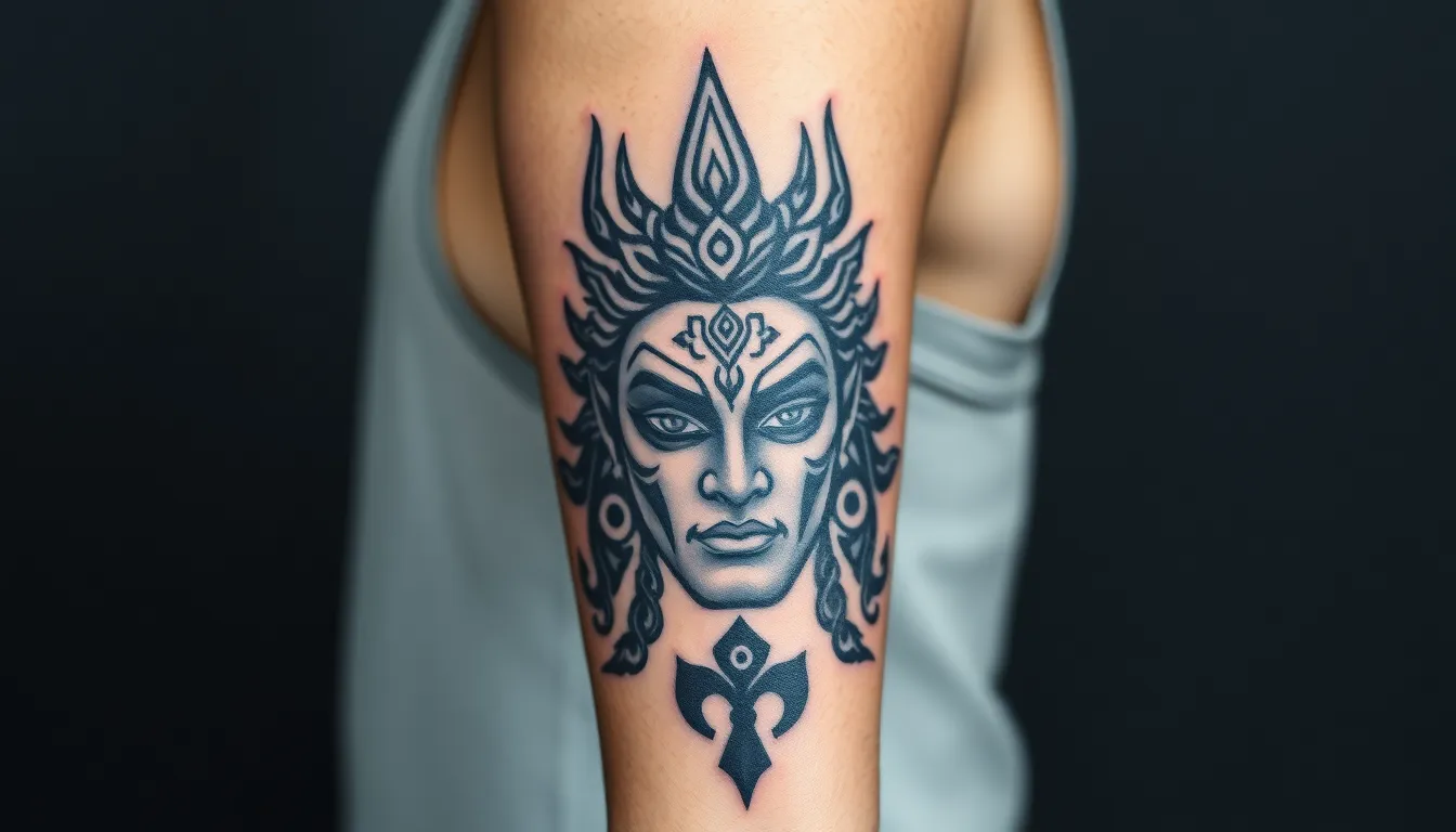 25 Bold Mahakal Tattoo Designs for Men: Sacred Symbols & Modern Art Ideas 2 25 Bold Mahakal Tattoo Designs for Men: Sacred Symbols & Modern Art Ideas 1