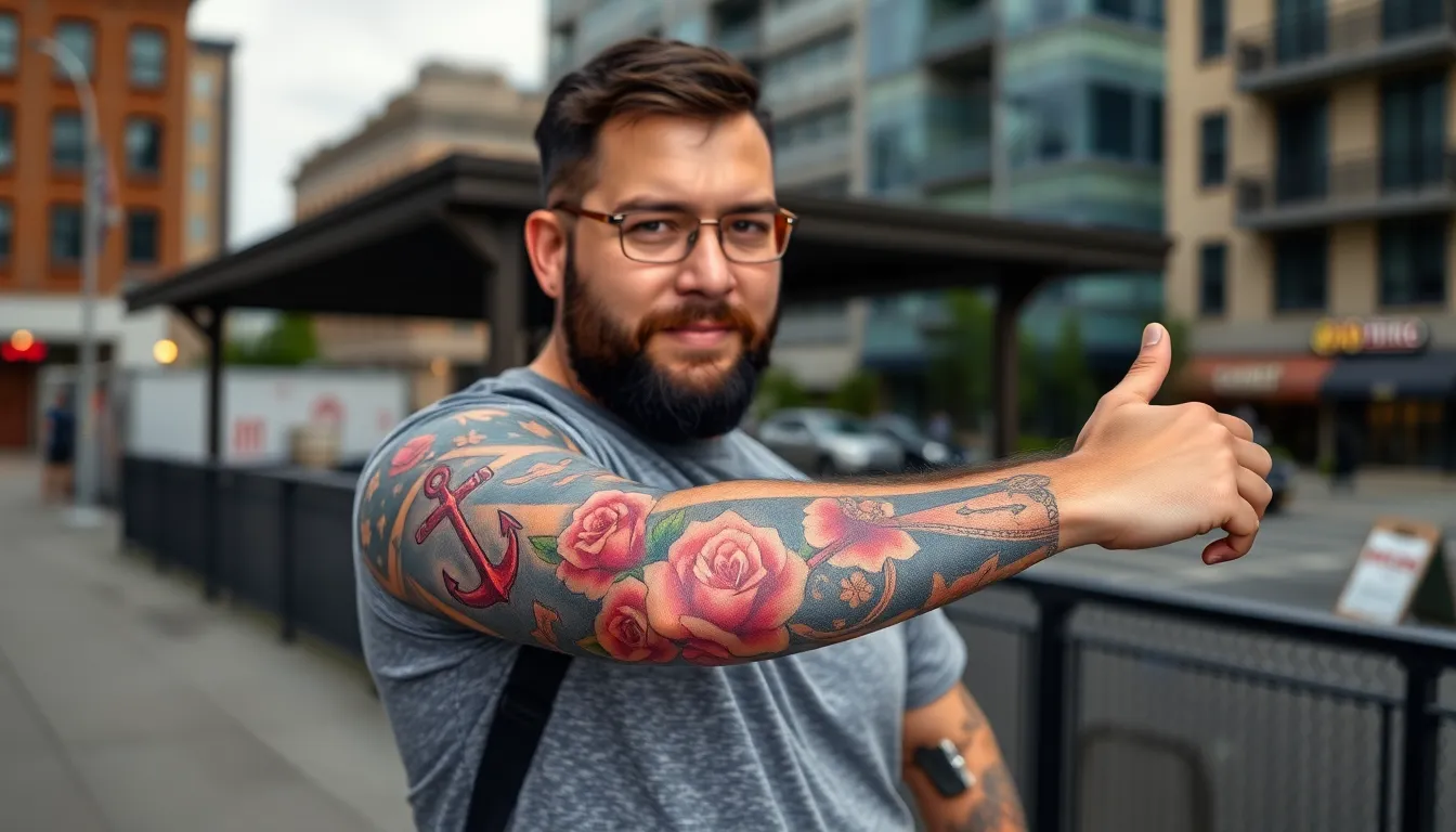 Quarter Sleeve Tattoo Ideas for Men: 50+ Best Designs & Placement Guide 2025 2 Quarter Sleeve Tattoo Ideas for Men: 50+ Best Designs & Placement Guide 2025 1
