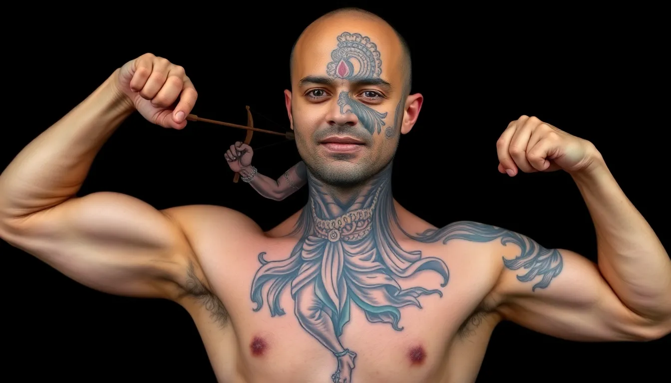 50+ Powerful Shree Ram Tattoo Designs for Men: Sacred Art & Placement Guide 2 50+ Powerful Shree Ram Tattoo Designs for Men: Sacred Art & Placement Guide 1