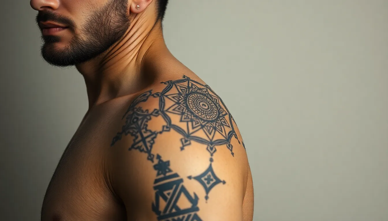 50+ Best Shoulder Tattoo Ideas for Men: Tribal, Animals & More (2025) 1
