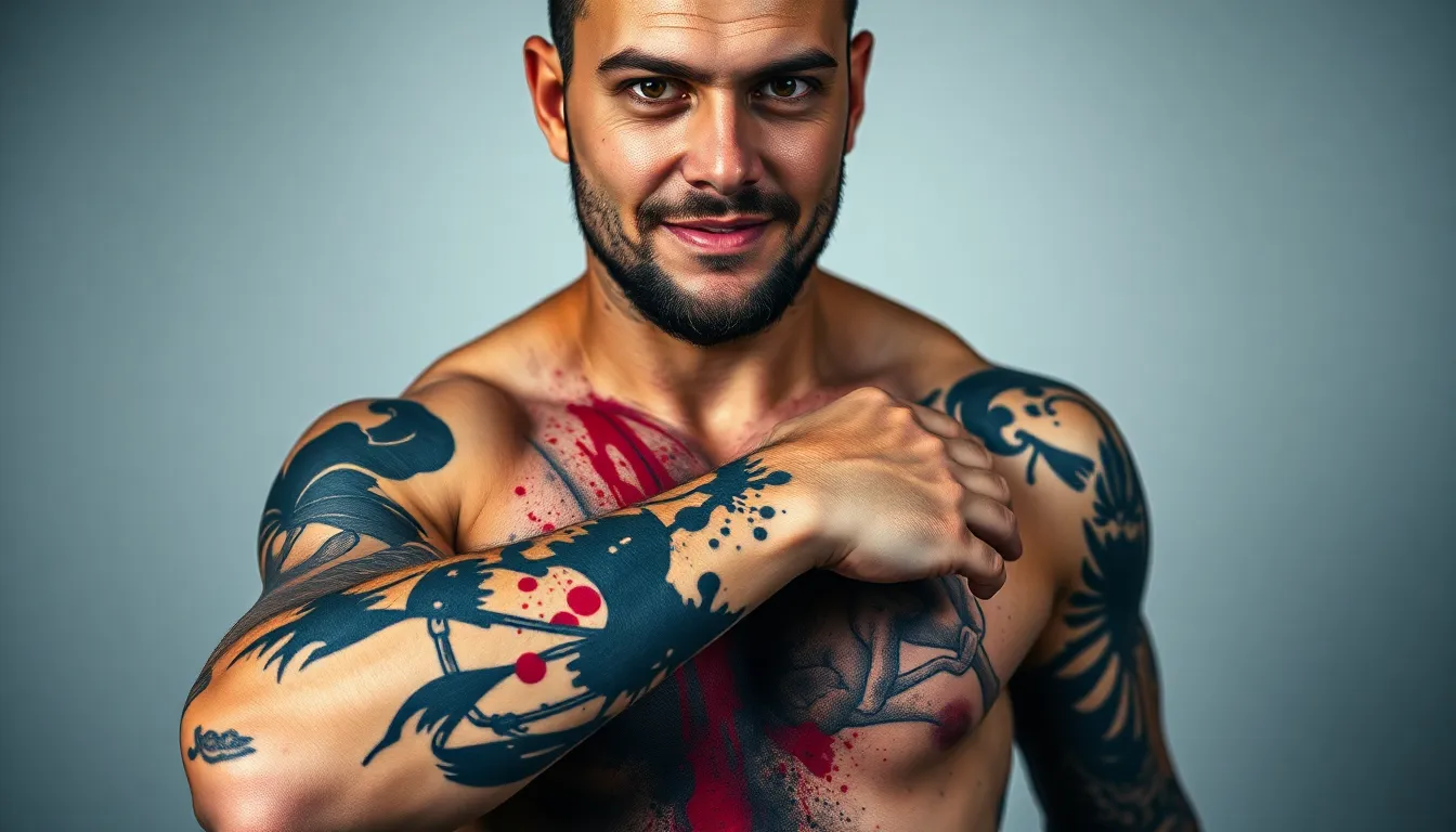20 Bold Trash Polka Tattoo Designs for Men That Make a Statement 2 20 Bold Trash Polka Tattoo Designs for Men That Make a Statement 1