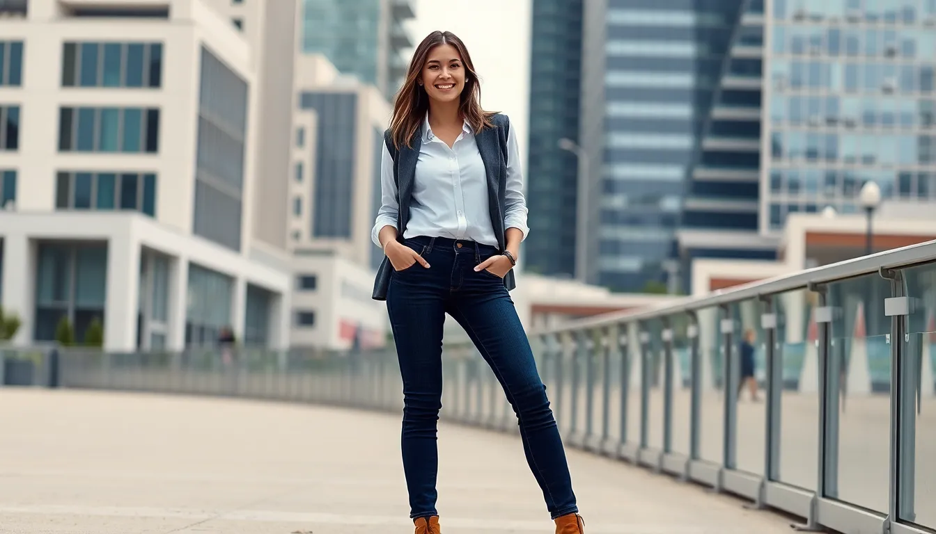 25+ White Collared Shirt Outfit Ideas for Work, Dates & Casual Days 3