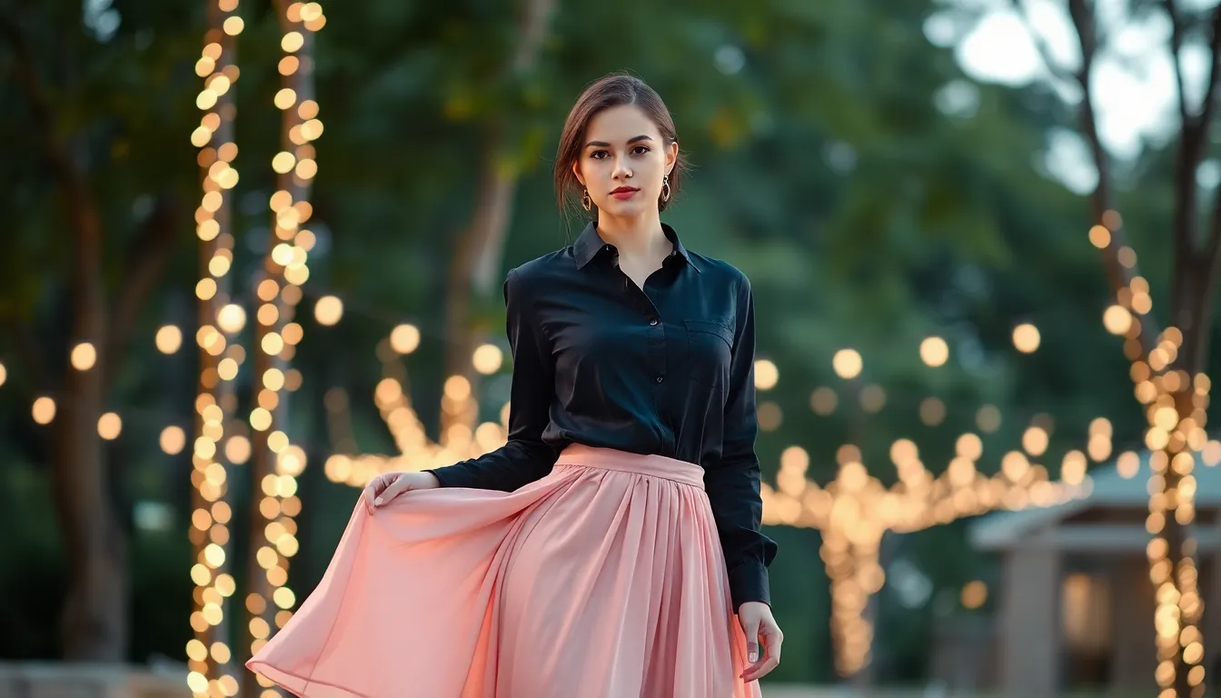 25 Chic Black Button Down Shirt Outfit Ideas for Every Occasion 10 25 Chic Black Button Down Shirt Outfit Ideas for Every Occasion 9