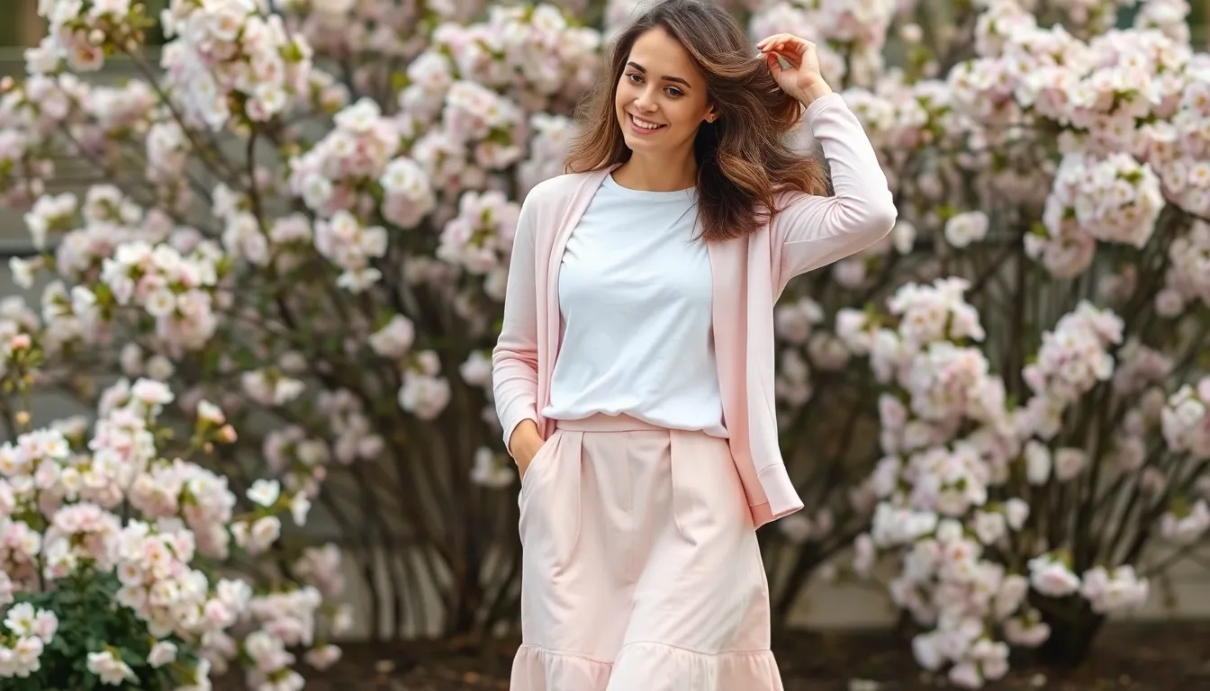 25 Chic Skirt and Shirt Outfits That'll Make You Look Effortlessly Stylish 12 25 Chic Skirt and Shirt Outfits That'll Make You Look Effortlessly Stylish 11
