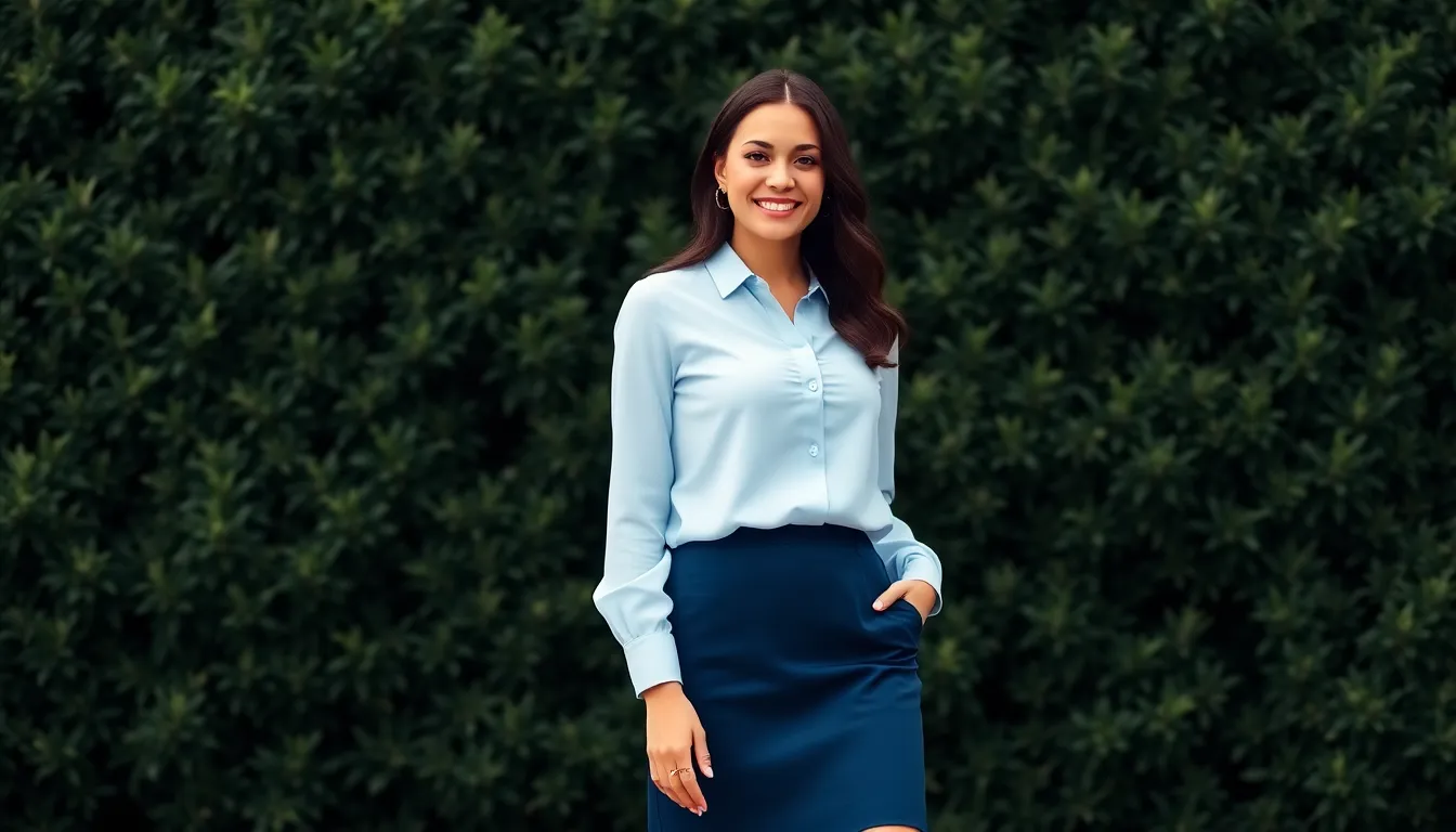 25 Chic Skirt and Shirt Outfits That'll Make You Look Effortlessly Stylish 14 25 Chic Skirt and Shirt Outfits That'll Make You Look Effortlessly Stylish 13