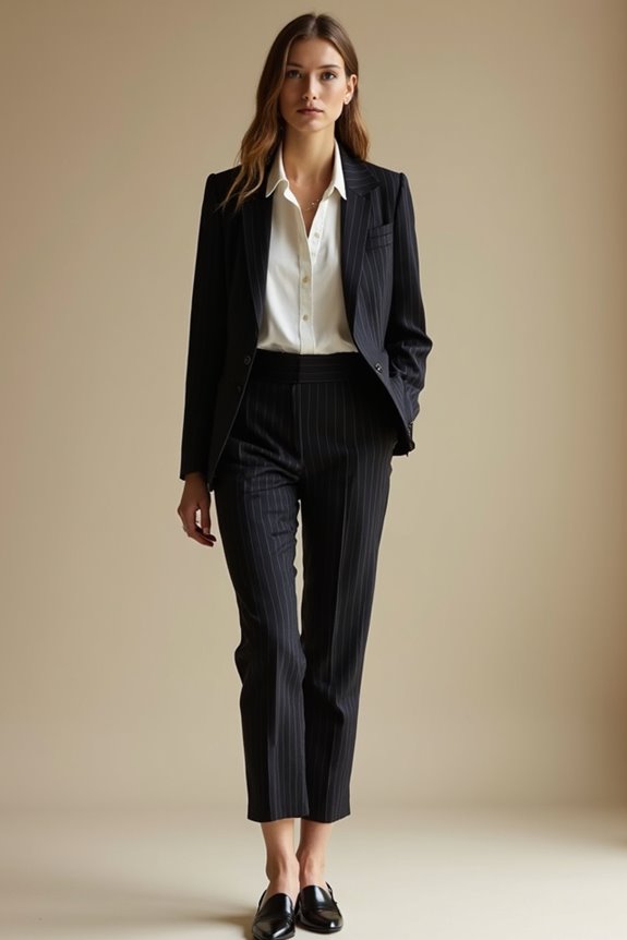 conservative pantsuit modest dress understated accessories