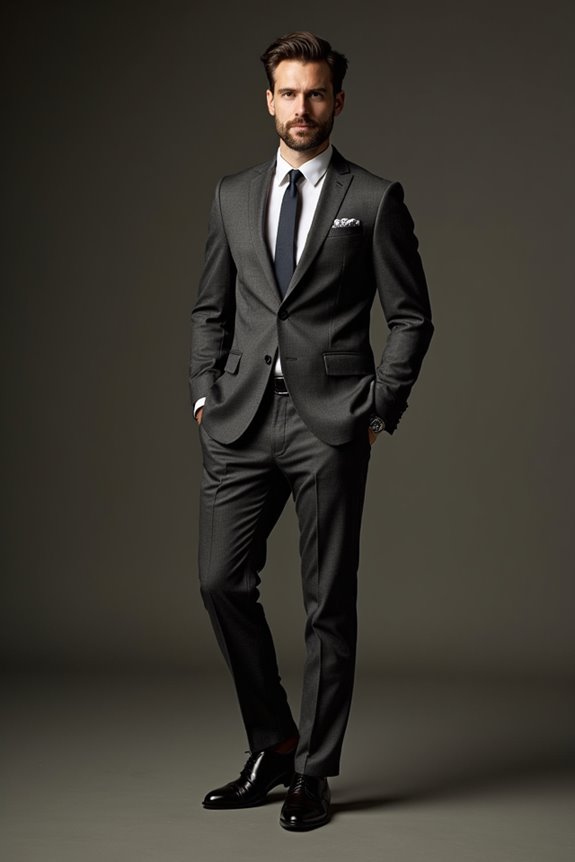 dark neutral funeral attire suits all