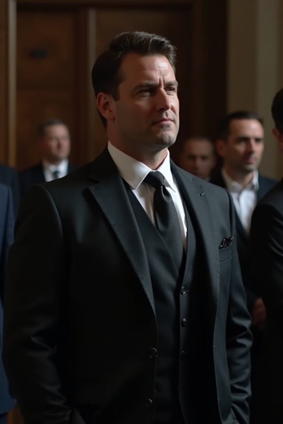 dark suit or dress shirt foundation