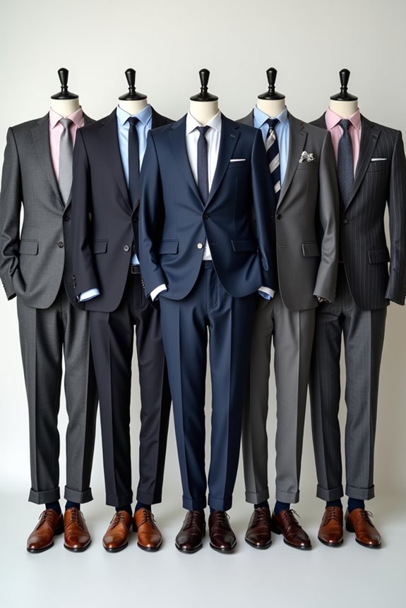 dark suit smart casual balance