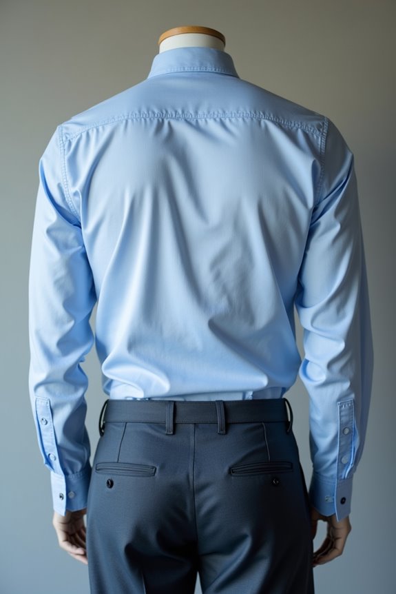 light blue shirt navy pants pairing