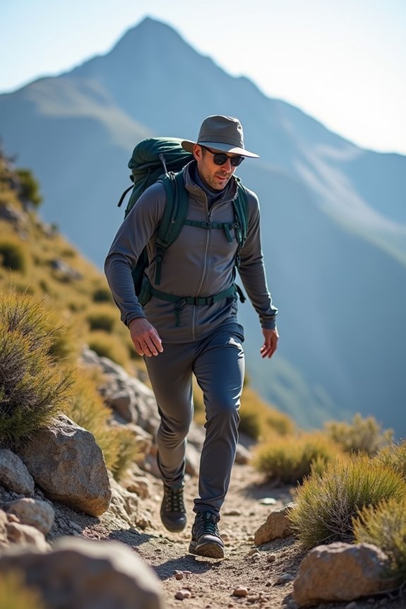 lightweight layering for hikes