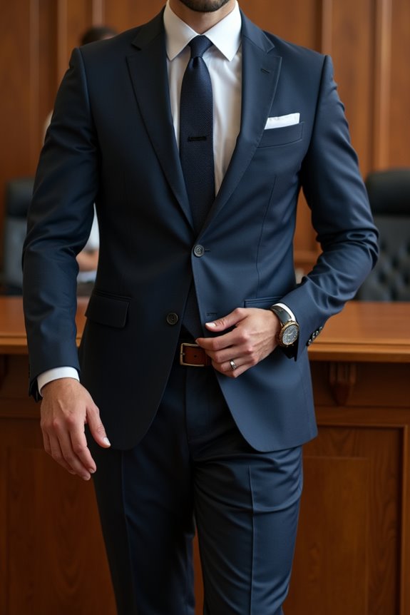 minimalist attire enhances courtroom credibility