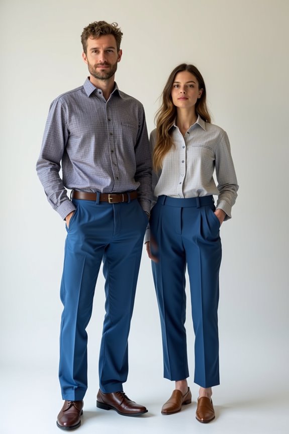 patterned shirts with balanced harmony