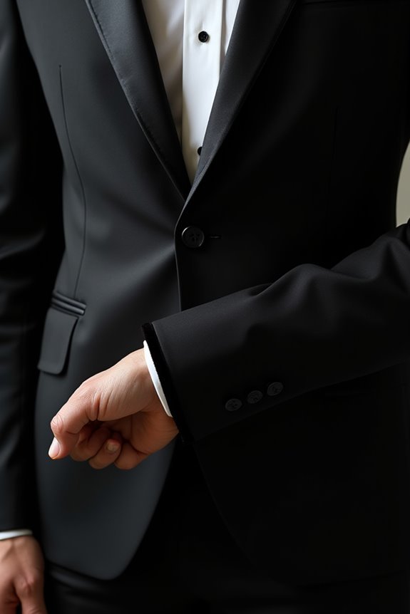 shoulder seam sleeve length closure