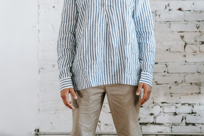 three shirt colors match grey trousers