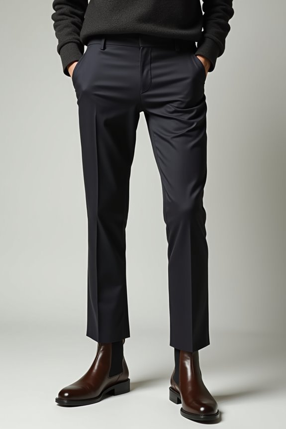 versatile straight leg with chelsea boots