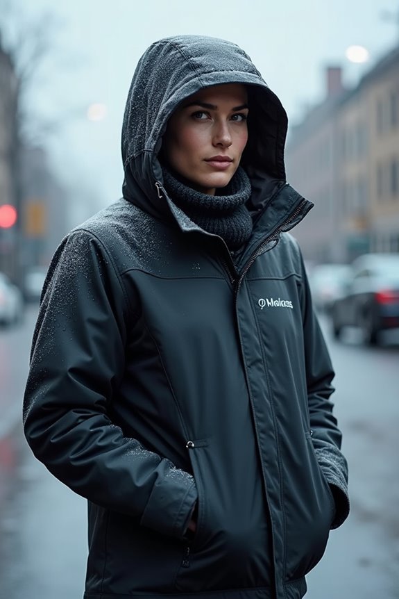 waterproof shell with breathable protection